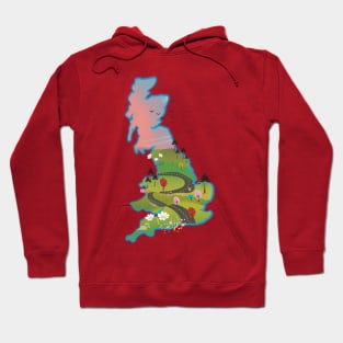 UK map Hoodie